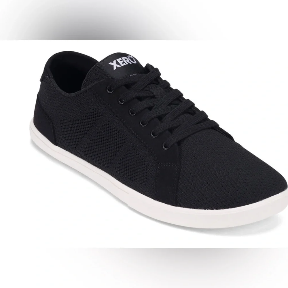 Xero Shoes Men's Black Athletic Knit Sneaker
